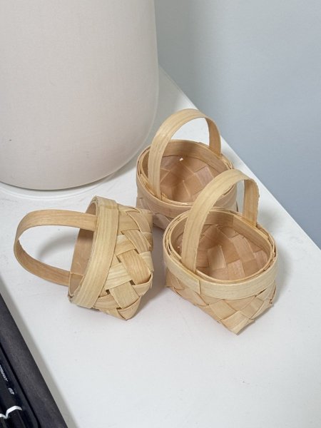 سلة قش ميني