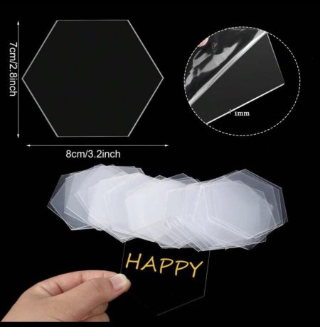 كوستر شفاف سداسي